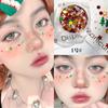 Christmas Sequins Sticky Face Snowflake Glitter Christmas Makeup Manicure Face Ornaments Christmas Tree Show