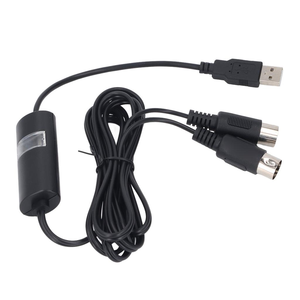 Кабель USB - MIDI 5 футов Адаптер интерфейса USB MIDI Кабель-конвертер MIDI - USB для музыкальной клавиатуры, пианино к ПК, ноутбуку