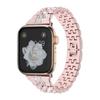 Классический ремешок для Apple Watch Band Ultra 49 мм, 45 мм, 41 мм, 40/44 мм, 42 мм, бриллиантовый блеск, металлический ремешок, iWatch Series 9, 8, 7, 6, 5, 4 SE
