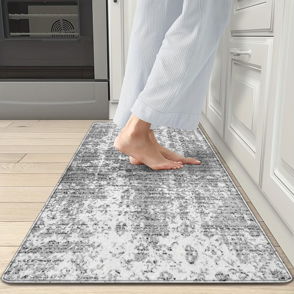 1 шт., коврик для бега в скандинавском стиле, кухонный коврик, мягкий утолщенный кухонный коврик, водонепроницаемый, нескользящий, маслостойкий, напольный коврик, коврик для бега