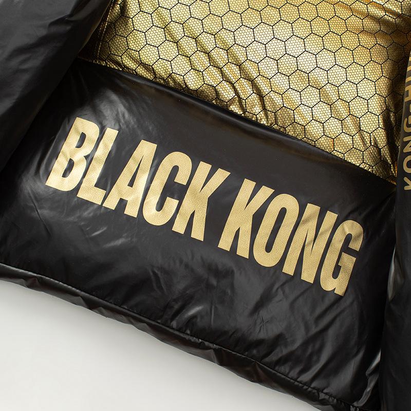 Черно-золотой жилет для мужчин и женщин, новый корейский стиль, свободный, глянцевый, чисто черный жилет, не требующая стирки популярная куртка