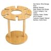 Bamboo Wine And Glass Storage Rack Red Wine Display Rack with Glass Holder Small Countertop Wine Holder for 1 Bottle And 6 Glasses
