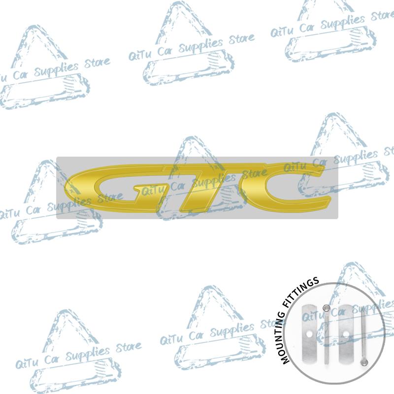 3D Metal GTC Logo Car Front Grille Emblem Rear Trunk Badge Decor Sticker For Opel Astra Insignia Corsa Vectra Zafira Mokka OPC
