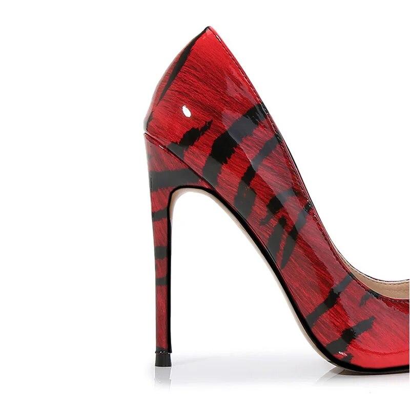 Женская пикантная цветная обувь для ночного клуба, подиума и банкета, модная рабочая обувь на каблуке 12 см WZ