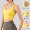 Ударопрочный женский спортивный бюстгальтер - Высокая интенсивность, Ощущение обнаженности, Красивая спина, Топ-жилет для бега и фитнеса для йоги