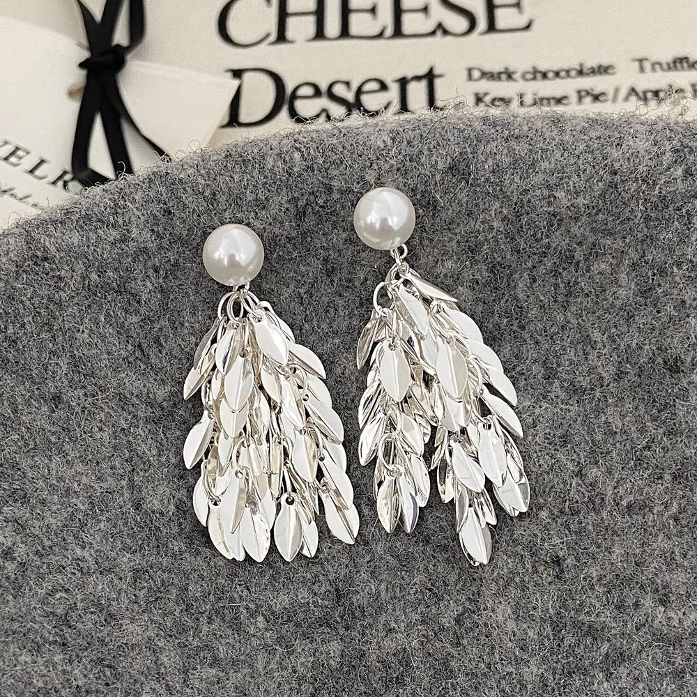 Женские ретро серьги-пусеты в нерегулярную полоску - Преувеличенный европейский и американский уличный стиль высокого класса