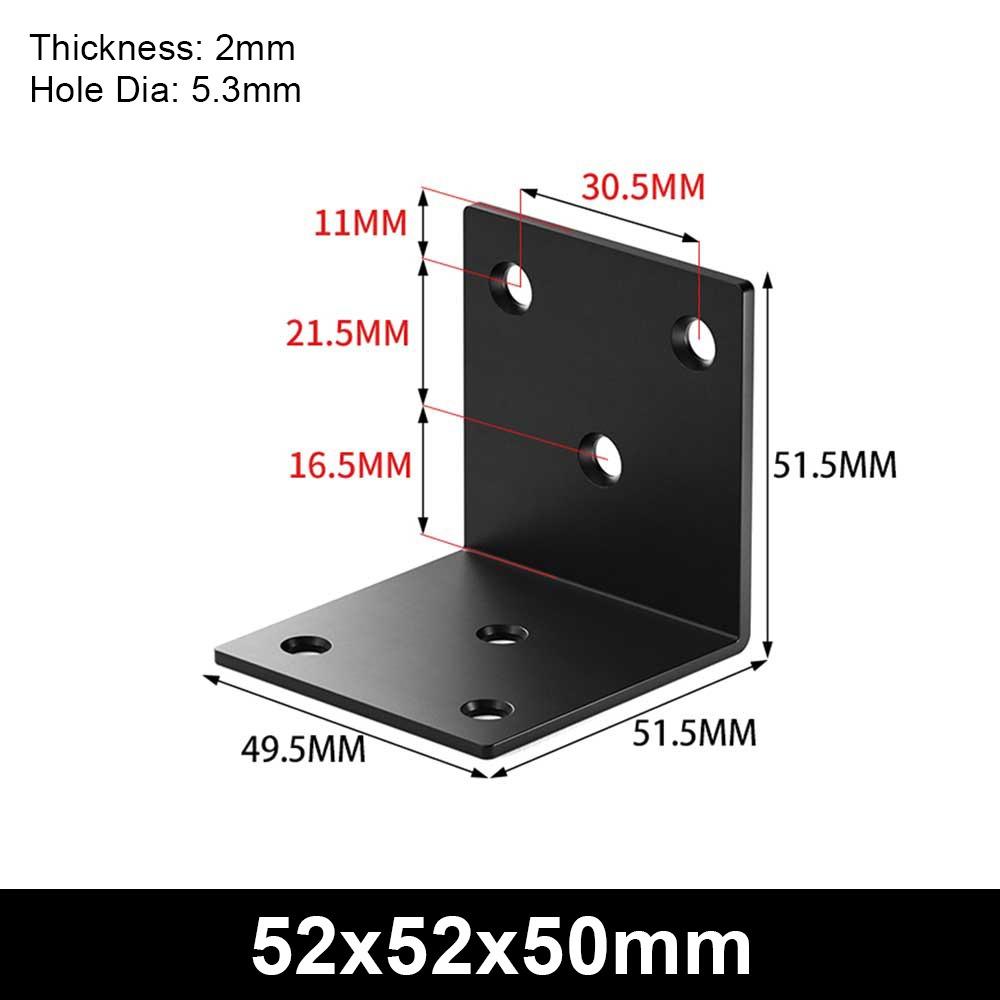 1Pcs Stainless Steel Angle Bracket 90 Degree Mending Plate Durable Corner Stand  Furniture Hardware