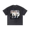 Washed Vintage Backstreet Boys Black  Blue World Tour Tshirt Boy Band Bsb Group Pop Music Tshirt Men Hip Hop Oversized T Shirt