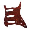 ROZILO Red Tortoise SSS 11-Hole Stratocaster Pickguard Scratch Plate (American/Mexican) for Stratocaster, Modern Style Guitar Parts