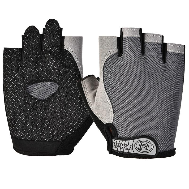 Противоскользящие дышащие перчатки с половиной пальца, дышащие велосипедные перчатки, фитнес-зал, бодибилдинг, кроссфит, спортивные перчатки