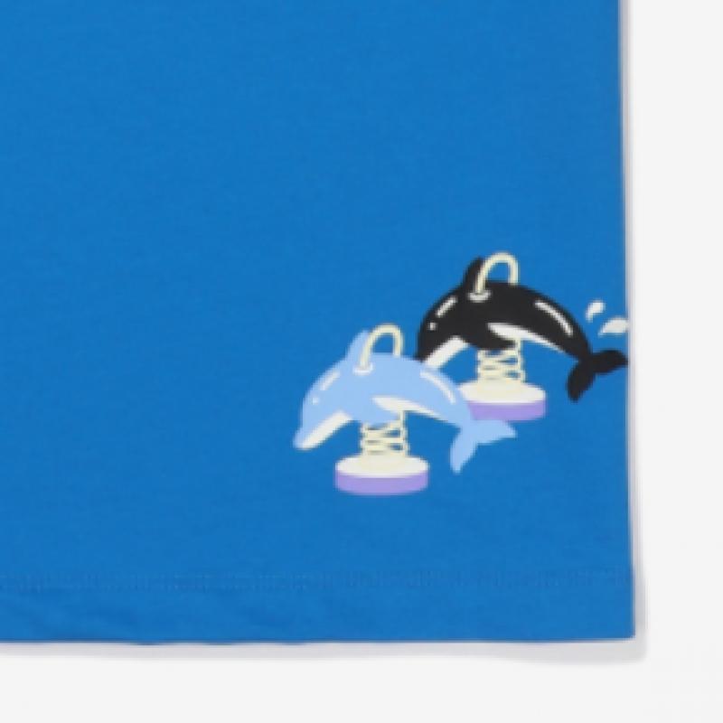 [fila Kids] Summer Play Incision T shirT  Fk2rsf2g02x Bue  q0zFk2rsf2g02xBue