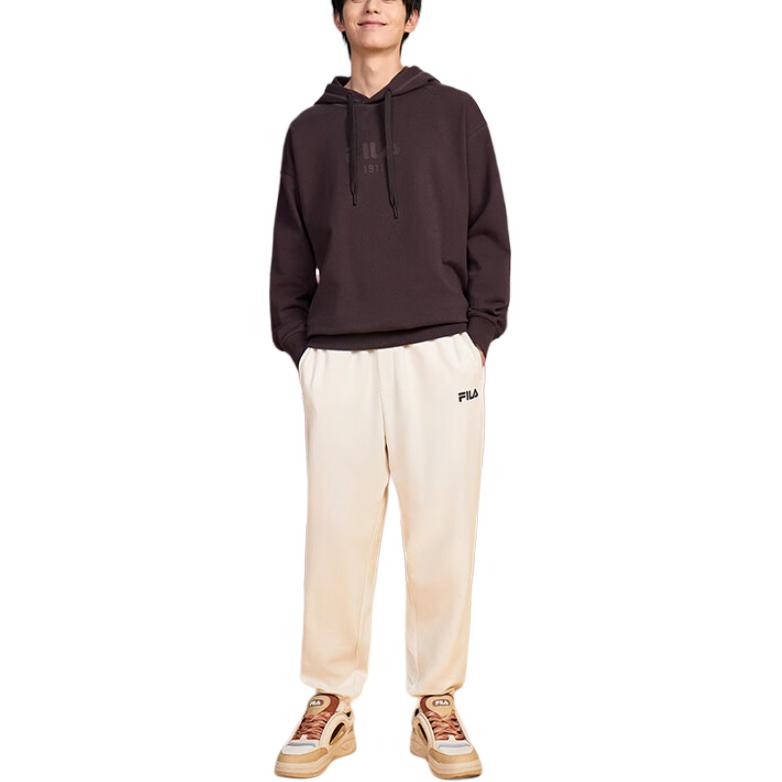 Fila Оригинальный Удобный Мягкий Свободный Вязаный Худи Флисовый Свитшот с Длинным Рукавом Унисекс свитшот Рыжевато-коричневый F51M449202F-BN