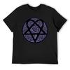 Постер группы HIM с фиолетовым Heartagram Вилле Вало Наклейка Базовая копия Футболка таможня мужские смешные футболки