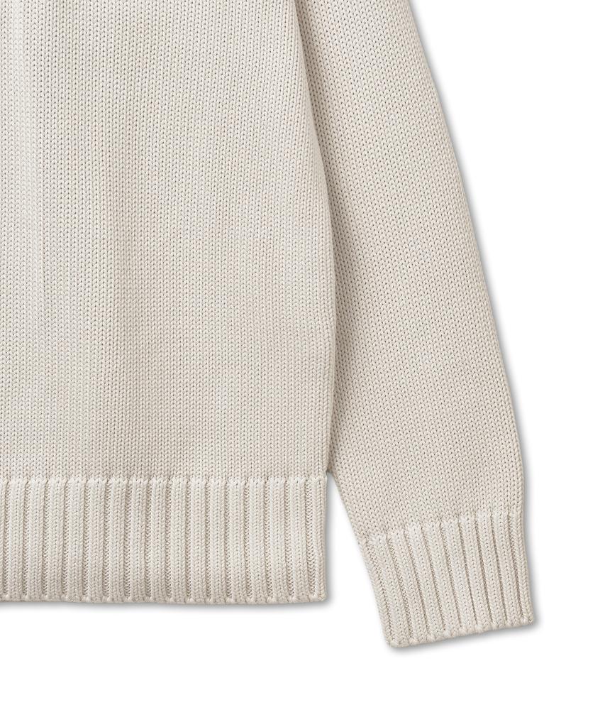 POLO RALPH LAUREN [Yacht Club] Cotton Long Sleeve Pullover - Natural 101