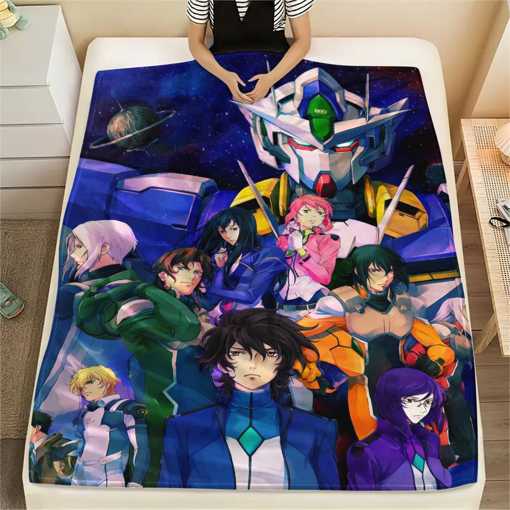 Mobile Suit Gundam Epic Battle Blanket, Warm Throw for Living Room, Great Gift for Gundam Lovers.chl