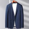 Мужской повседневный костюм весна-осень легкий роскошный деловой однотонный пиджак для людей среднего возраста и молодежи