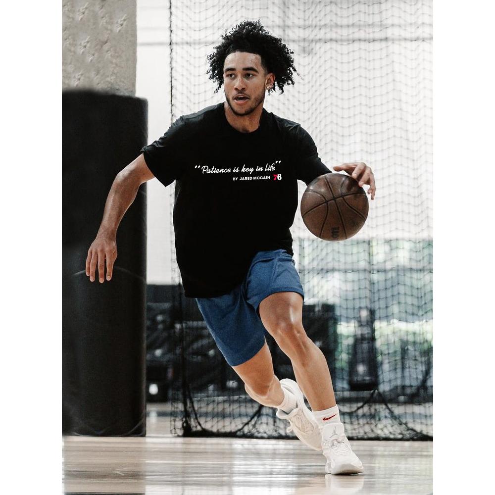 Мужская футболка с коротким рукавом Jared Mccain's 76 Men Patience Is The Key Magic Brother's Basketball Accessories American Casual Cotton