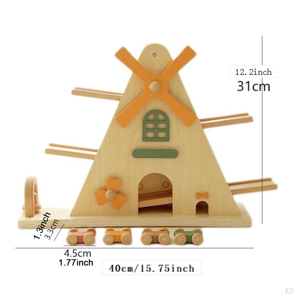 Миниатюрная игрушка Glide Car, набор для гонок на рампе для малышей, образовательный пандус, детский деревянный