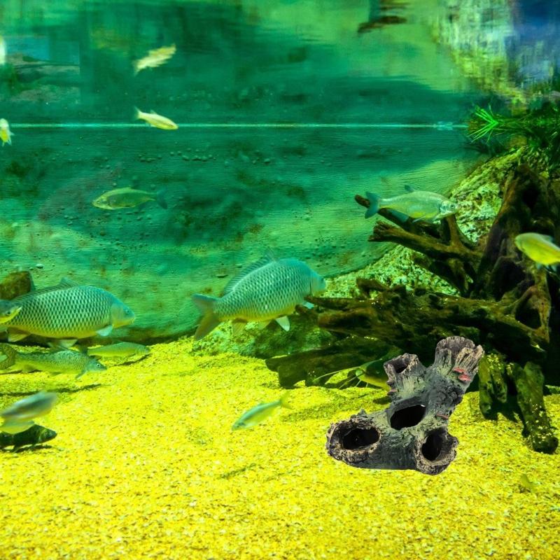 Aquariums Decorations Tree Stump Landscaping Figurine Fishtanks Landscape Hideouts Sculpture Succulents Plant Ornament