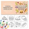 Creative Food Fruit Coloring Book Mini Gouache Graffiti Book Watercolor Painting Book  Kids Gifts