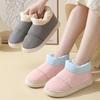 Cotton Slippers Women'S Winter Bag Heel Velvet Indoor Home Confinement Warm Wool Cotton Shoes Men'S Winter