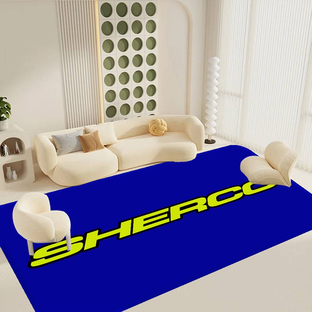 S-Sherco ЛОГОТИП Коврики для комнаты Противоскользящие Впитывающие воду Длинная полоса Подушка Коврик для спальни Домашние ковры