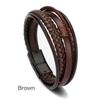 1PC Retro PU Leather Bracelets Multilayer Braided Rope Bracelets for Male Female Bracelets Jewelry