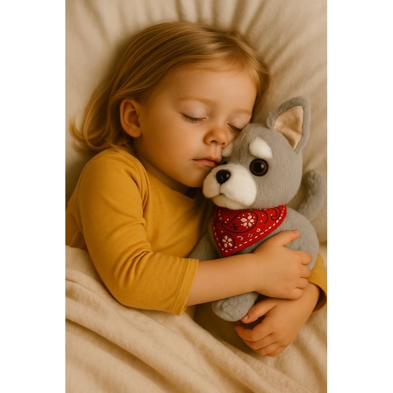 Interactive Dog on a Leash Mascot Schnauzer Walking Barking Toy