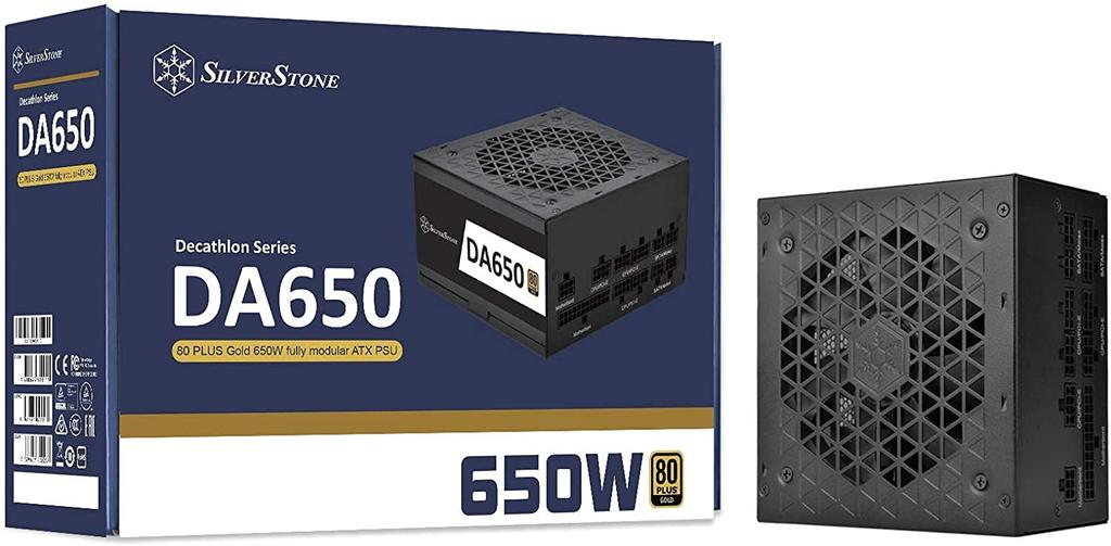 Блок питания для ПК Silverstone Decathlon 80 PLUS Gold 550 Вт ATX Полностью модульный (SST-DA650-G) [Официальный японский дистрибьютор]