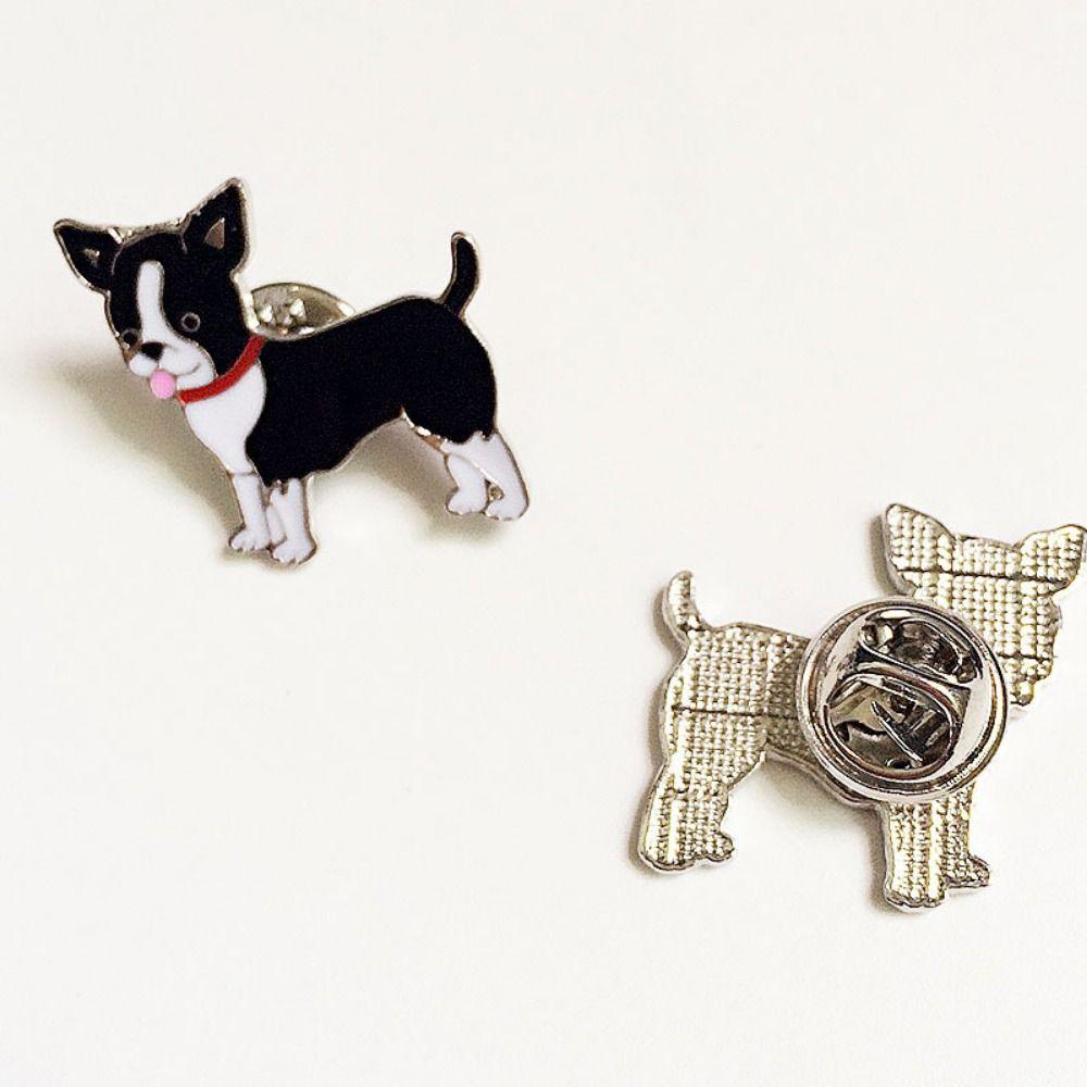 Cartoon Dog Dog Animal Enamel Pins Bulldog Cartoon Metal Badge Pet Dog Brooch Kid Gift