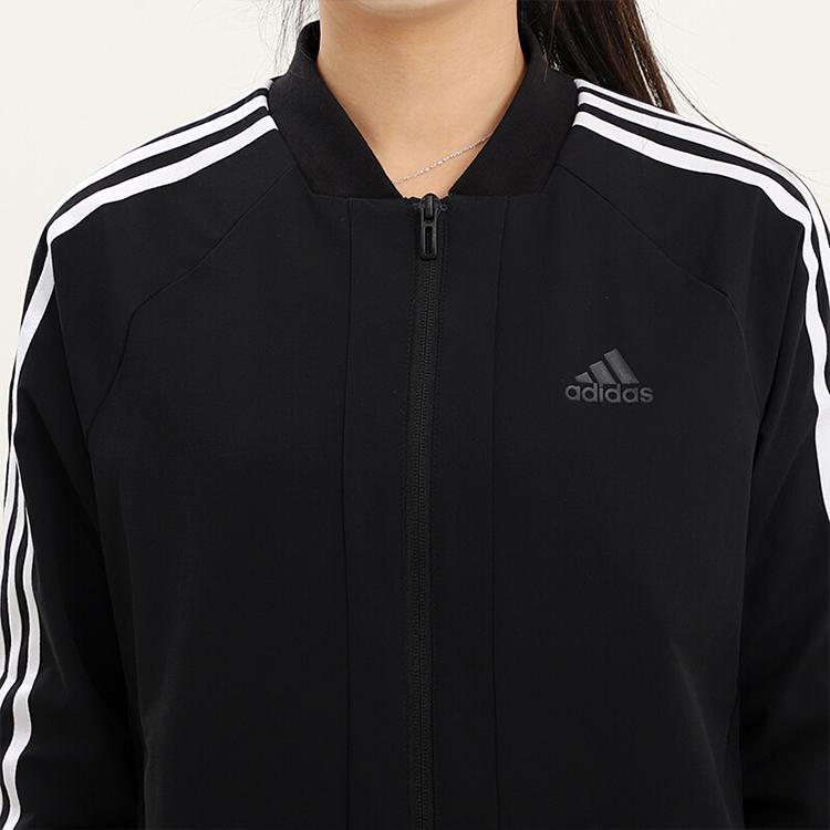 Adidas Повседневная куртка с логотипом, женские куртки, черная GF0189