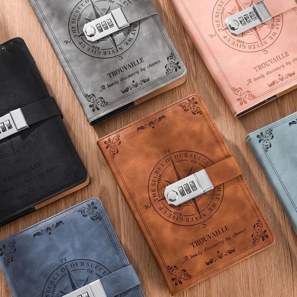 Ретро личный блокнот 200 страниц ручная книга канцелярские товары защищенный дневник органайзер для записей