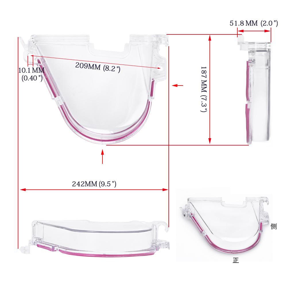 Timing Belt Turbo Cam Crank Pulley Cover Clear Turbo Cam Pulley Gear Timing Belt Cover For Honda Civic 96-00 D15 D16C EK EG