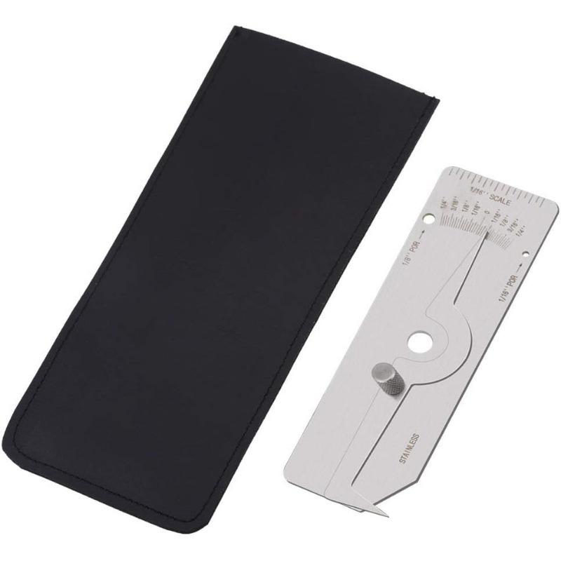 1 комплект сварочных калибровочных инструментов V-WAC, инструменты для контроля сварных швов из нержавеющей стали, калибровочный инструмент для ямок, дюймовый.