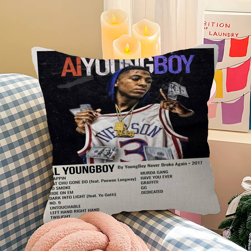 YoungBoy Never Broke Again Подушка Подарок Декор для дома и офиса Спальня Диван Автомобильная Подушка Чехол x