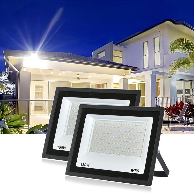 LED Spotlight High brightness 220V 10W 20W 30W 50W 100W 150W 200W 300W Waterproof IP66 Garden Outdoor Light lamp Reflector lamp