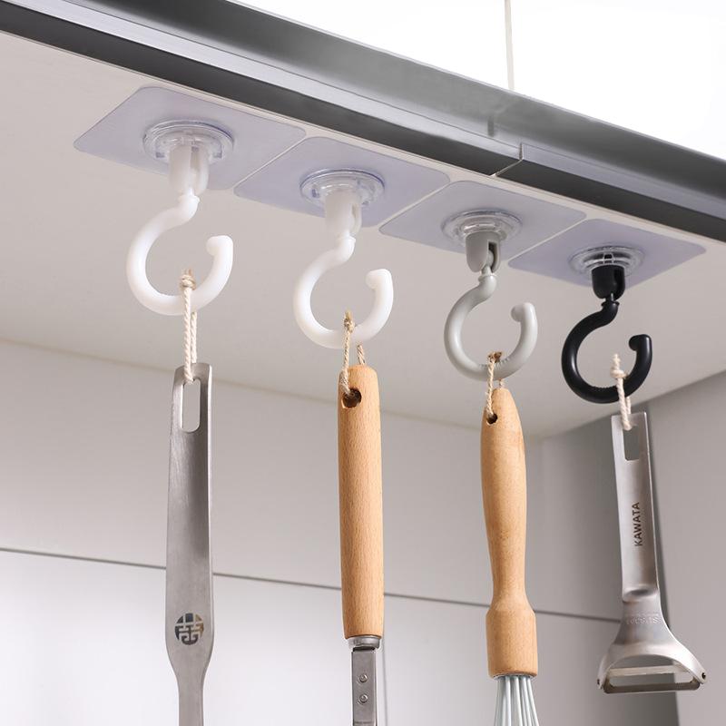 Крюк, вращающийся на 360 градусов, без сверления, без следов, крюк для подвески потолка на крыше