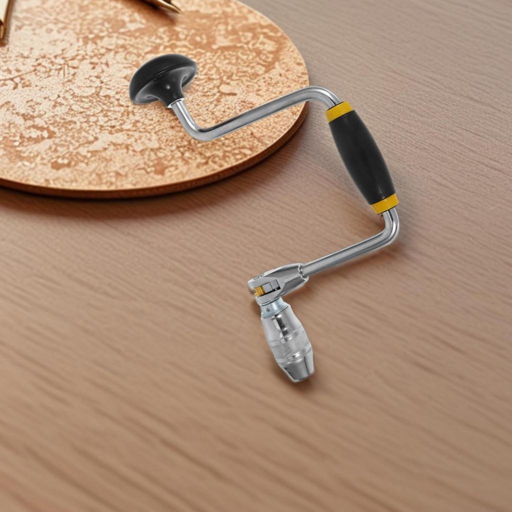 Ручная дрель с удобной нескользящей рукояткой, простая в использовании, ручной пуансон, портативный инструмент для дерева, металла и стекловолокна