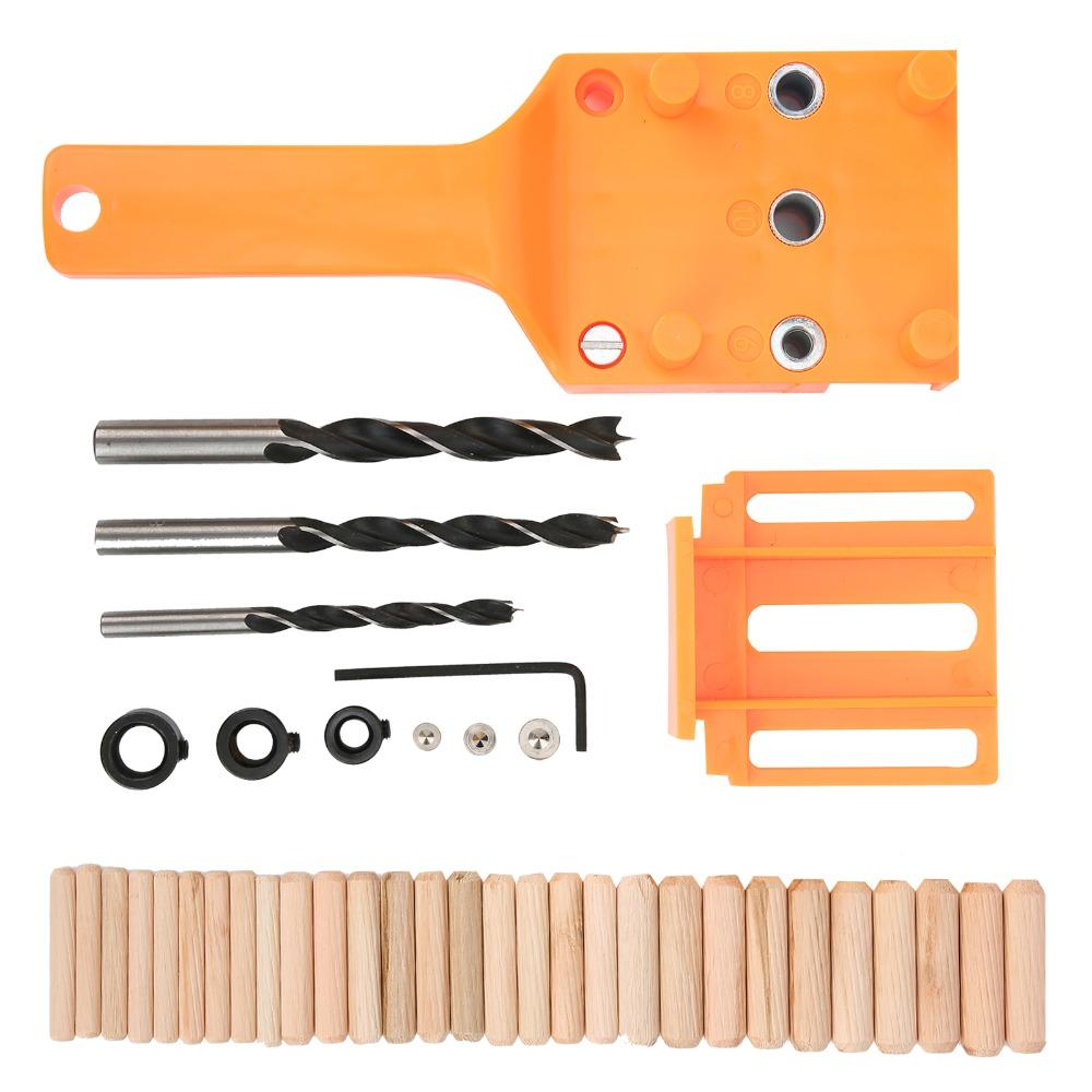 41Pcs/Set Self Centering Drill Guide  Woodworking and Carpentry Drilling and Marking