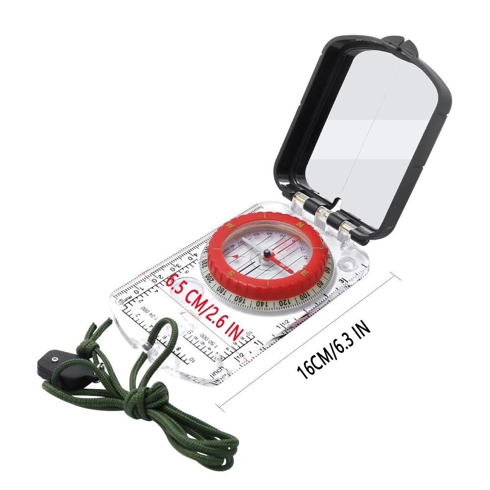 with Adjustable Declination Outdoor Compass Folding Sighting Clinometer Orienteering Map Compass