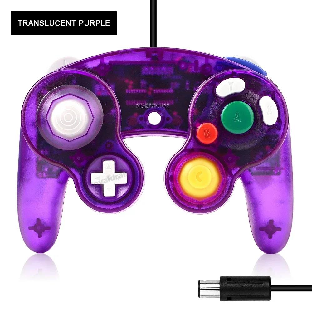 for GameCube NGC Retro Transparent Wired Gamepad Controller Classic Joystick Joypad Game Handle Accessories Dropshipping 1