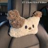 Cartoon Puppy Car Seat Plush Headrest Waist Pillow Neck Pillow Car Interior Accessory Cute Stuffed Toy Doll Neck Support Cushion