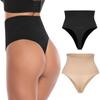 High Waist Butt Lifter Shaper Thong Tummy Control Panties Trainer Shapewear Seamless Briefs Black Women's Underwear