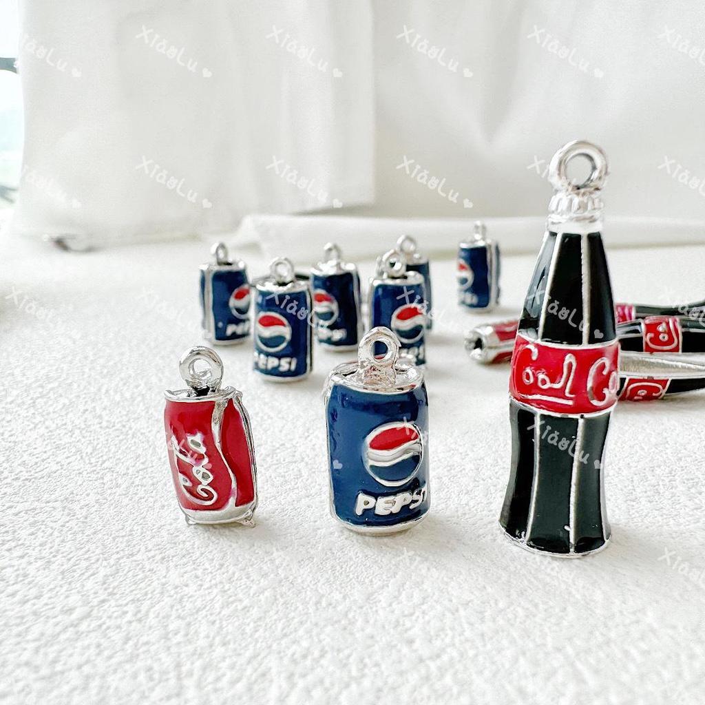 Ручная работа, сплав, капающее масло, кулон-шарм в виде банки Coca-Cola для браслетов и ожерелий