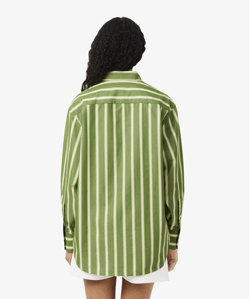 LACOSTE Женская классическая оверсайз рубашка из поплина Cf1054-56G 3Wi