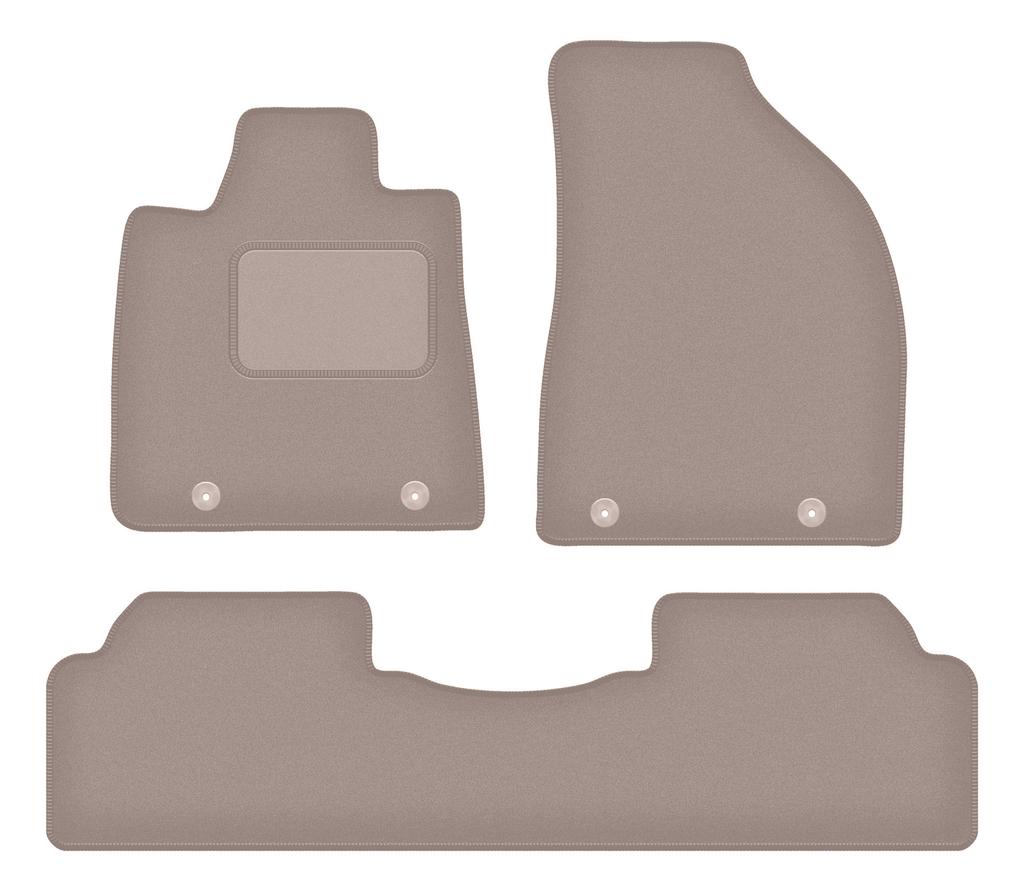 Beige velour floor mats for: Lexus RX III Hybrid SUV (2008-2015)