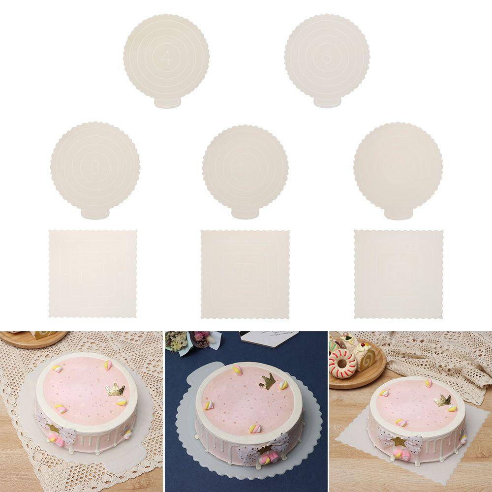 Birthday Party Cupcake Plastic Mousse Dessert Tray Cake Base Cake Boards Baking Tools