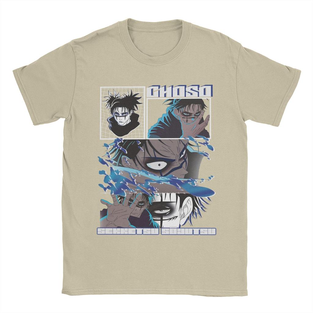 Футболка Choso JJK Anime для мужчин, новинка, 100% хлопок, футболки с круглым вырезом и коротким рукавом, идея для подарка, одежда