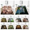 Home Bed Set 3D Wolf Painting Duvet Covers 2/3 Pcs Children Kid Home Textiles Bedding Suit Quilt Cover