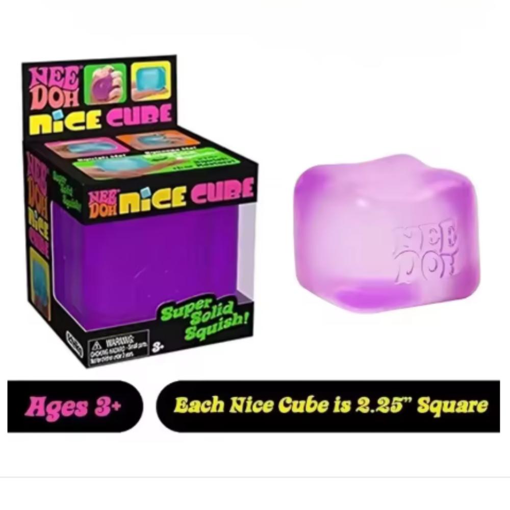 Schylling Needoh Nice Cube Сенсорный Nice-Sicle Снятие Стресса Мягкий Куб Против Тревоги Сжимаемый Объект Для Концентрации Популяция С СДВГ